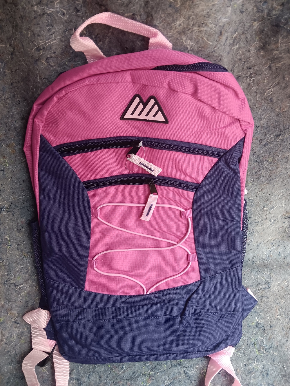 Pink & Purple Mountain Logo Backpack